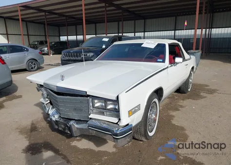 1984 Cadillac Eldorado Biarritz из США, поврежденный, VIN 1G6AL6783EE643806